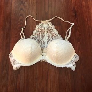 PINK white push-up ‘date’ bralette